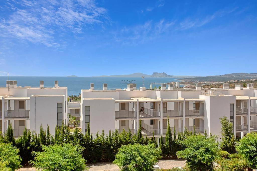 Ferienwohnung Estrella De Mar Zeezicht En Uitkijk Op Gibraltar 40M2 Terras Incl Zwembad Las Garzas Manilva Exterior foto