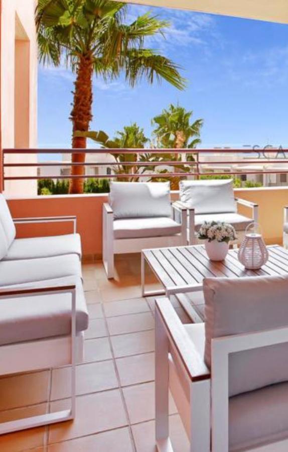 Ferienwohnung Estrella De Mar Zeezicht En Uitkijk Op Gibraltar 40M2 Terras Incl Zwembad Las Garzas Manilva Exterior foto